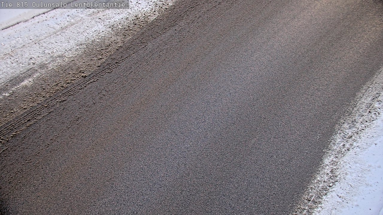 Weather Camera Image Väg 816 Uleåsalo, Lentokentäntie, Oulu, Pohjois-Pohjanmaa