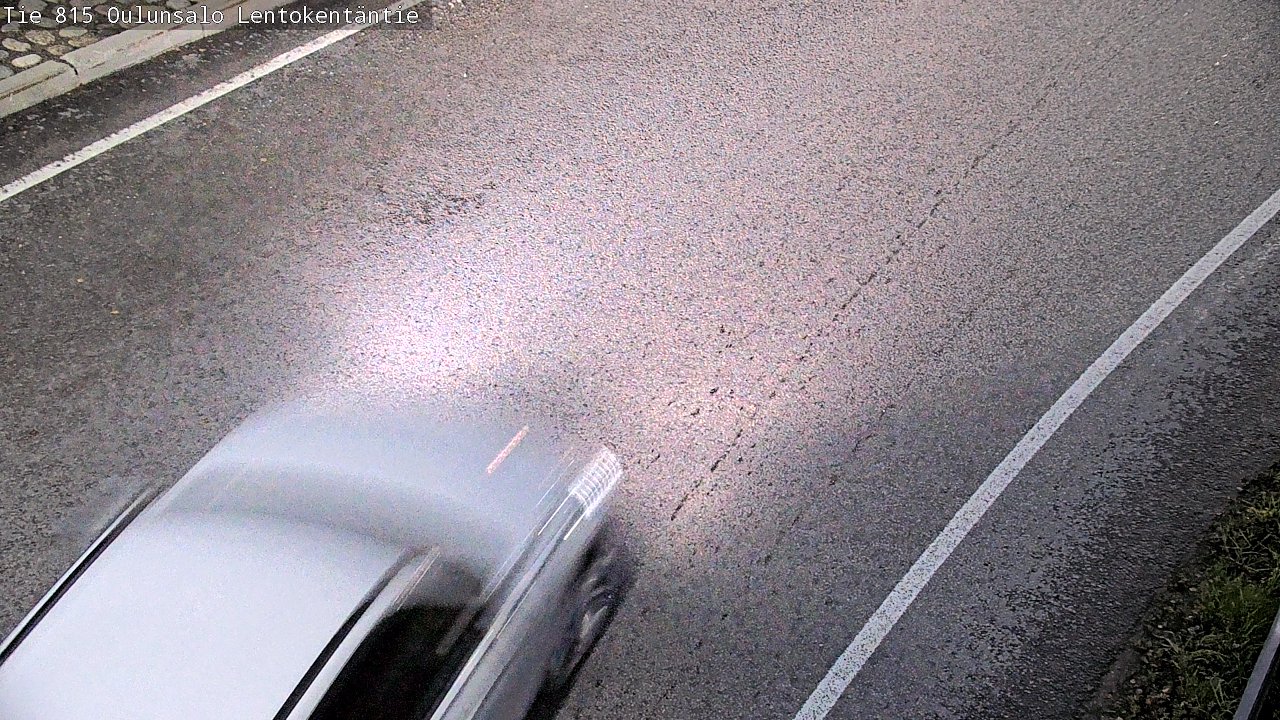 Weather Camera Image Väg 816 Uleåsalo, Lentokentäntie, Oulu, Pohjois-Pohjanmaa