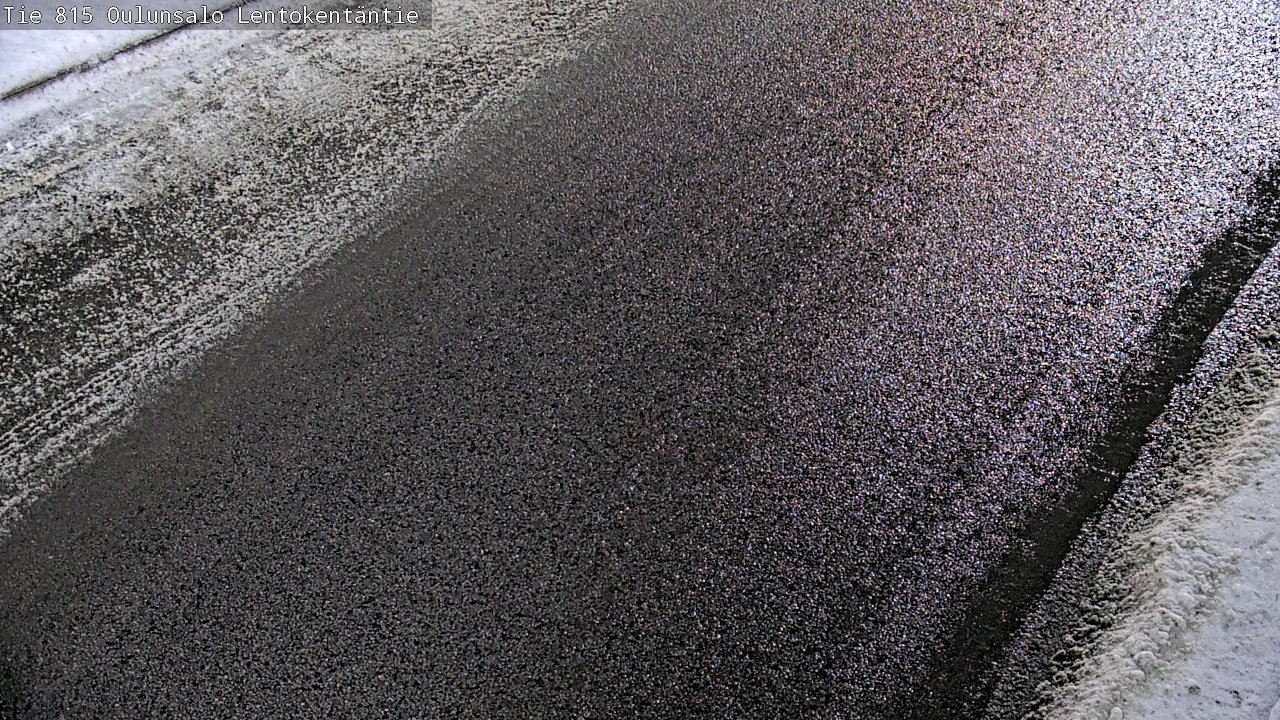 Weather Camera Image Väg 816 Uleåsalo, Lentokentäntie, Oulu, Pohjois-Pohjanmaa