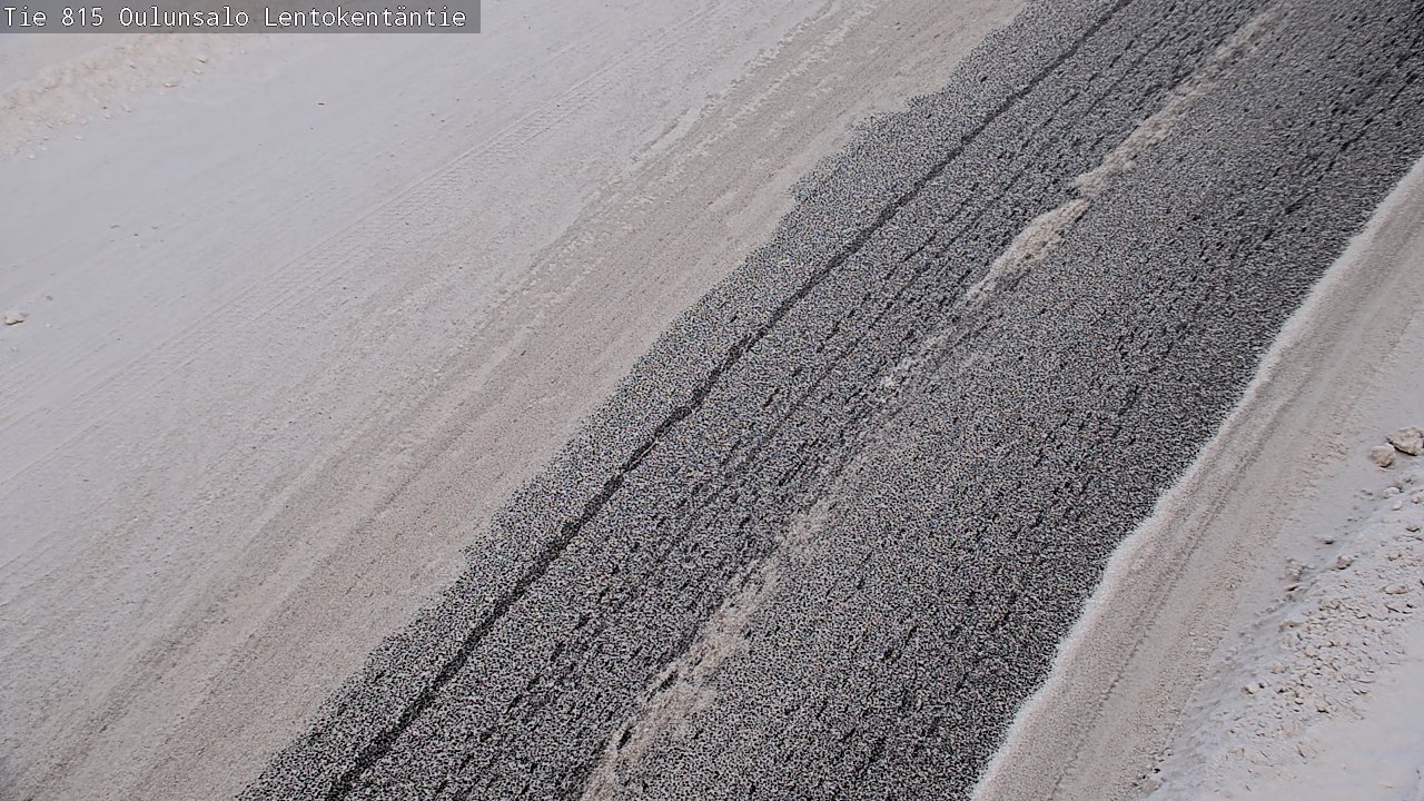 Weather Camera Image Road 816 Oulunsalo, Lentokentäntie, Oulu, Pohjois-Pohjanmaa
