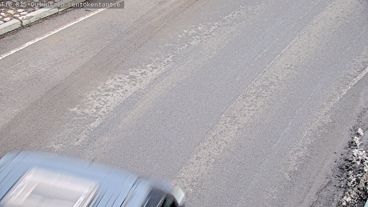 Weather Camera Image Väg 816 Uleåsalo, Lentokentäntie, Oulu, Pohjois-Pohjanmaa
