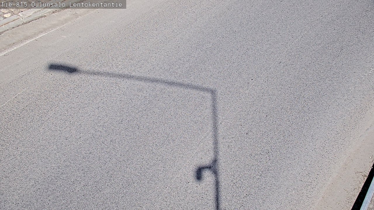Weather Camera Image Väg 816 Uleåsalo, Lentokentäntie, Oulu, Pohjois-Pohjanmaa