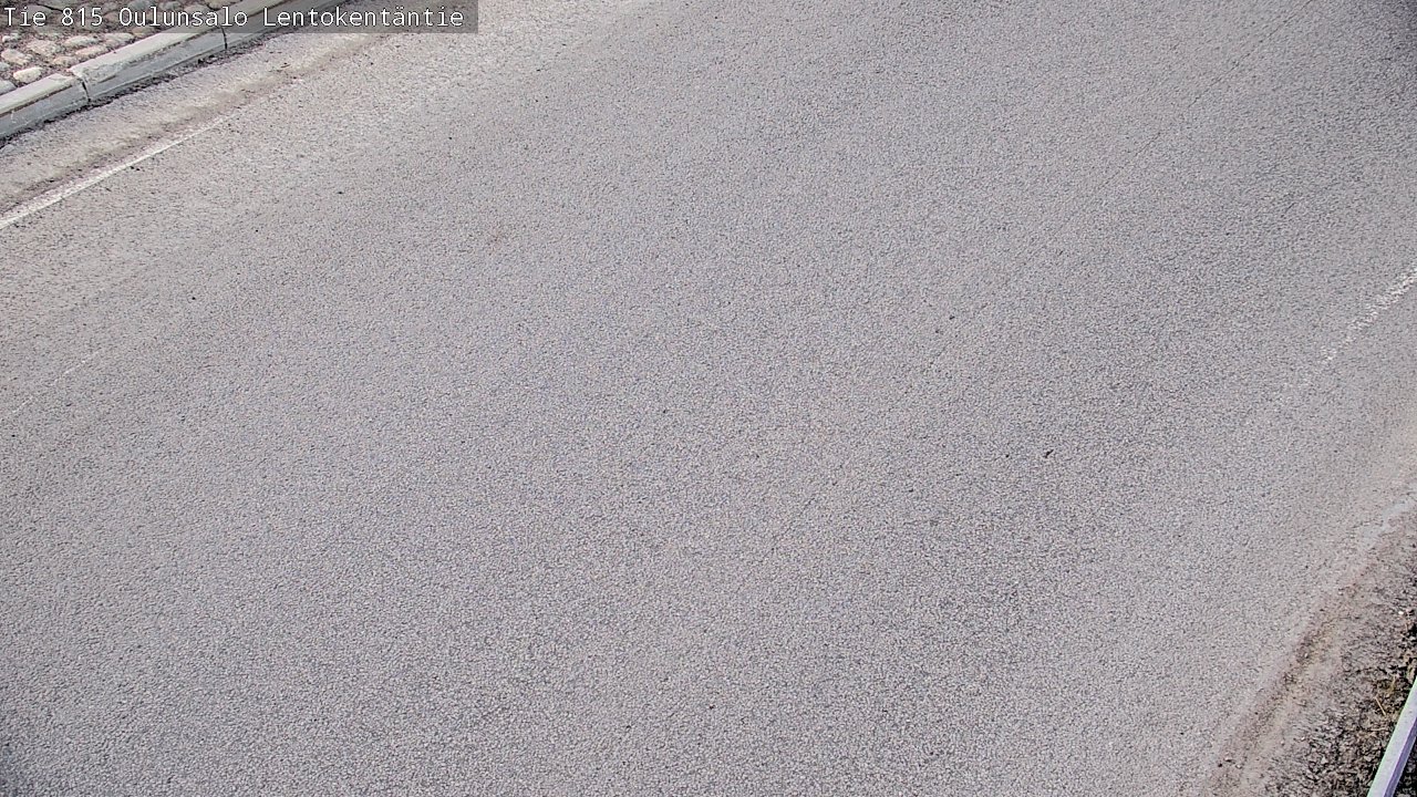 Weather Camera Image Väg 816 Uleåsalo, Lentokentäntie, Oulu, Pohjois-Pohjanmaa