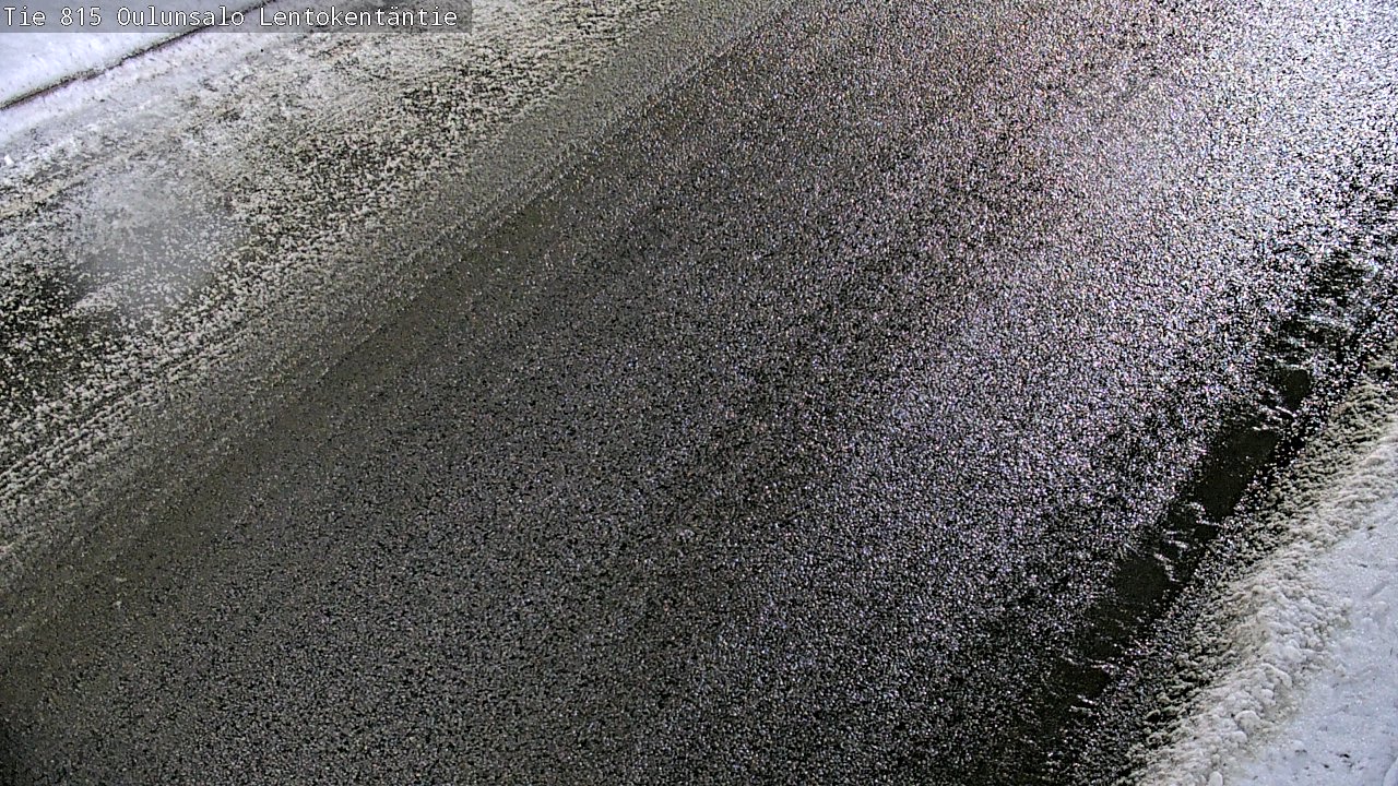 Weather Camera Image Väg 816 Uleåsalo, Lentokentäntie, Oulu, Pohjois-Pohjanmaa