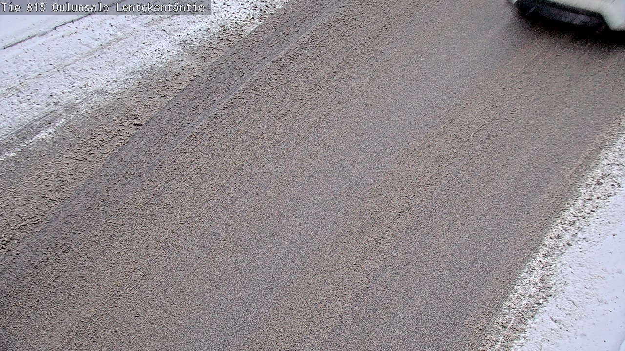 Weather Camera Image Väg 816 Uleåsalo, Lentokentäntie, Oulu, Pohjois-Pohjanmaa