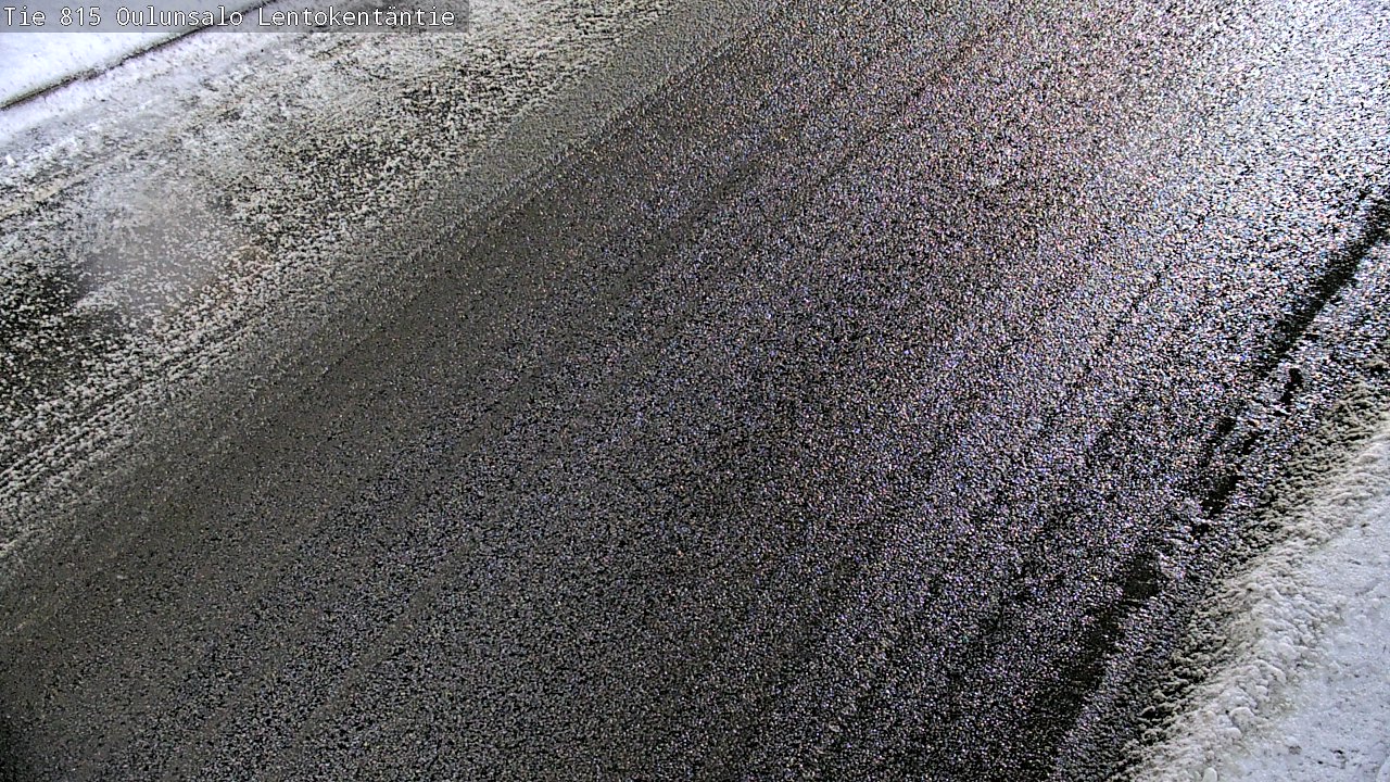 Weather Camera Image Väg 816 Uleåsalo, Lentokentäntie, Oulu, Pohjois-Pohjanmaa