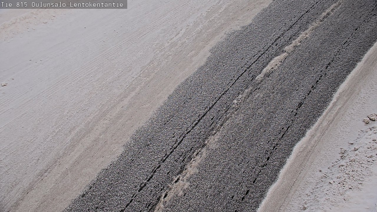 Weather Camera Image Road 816 Oulunsalo, Lentokentäntie, Oulu, Pohjois-Pohjanmaa