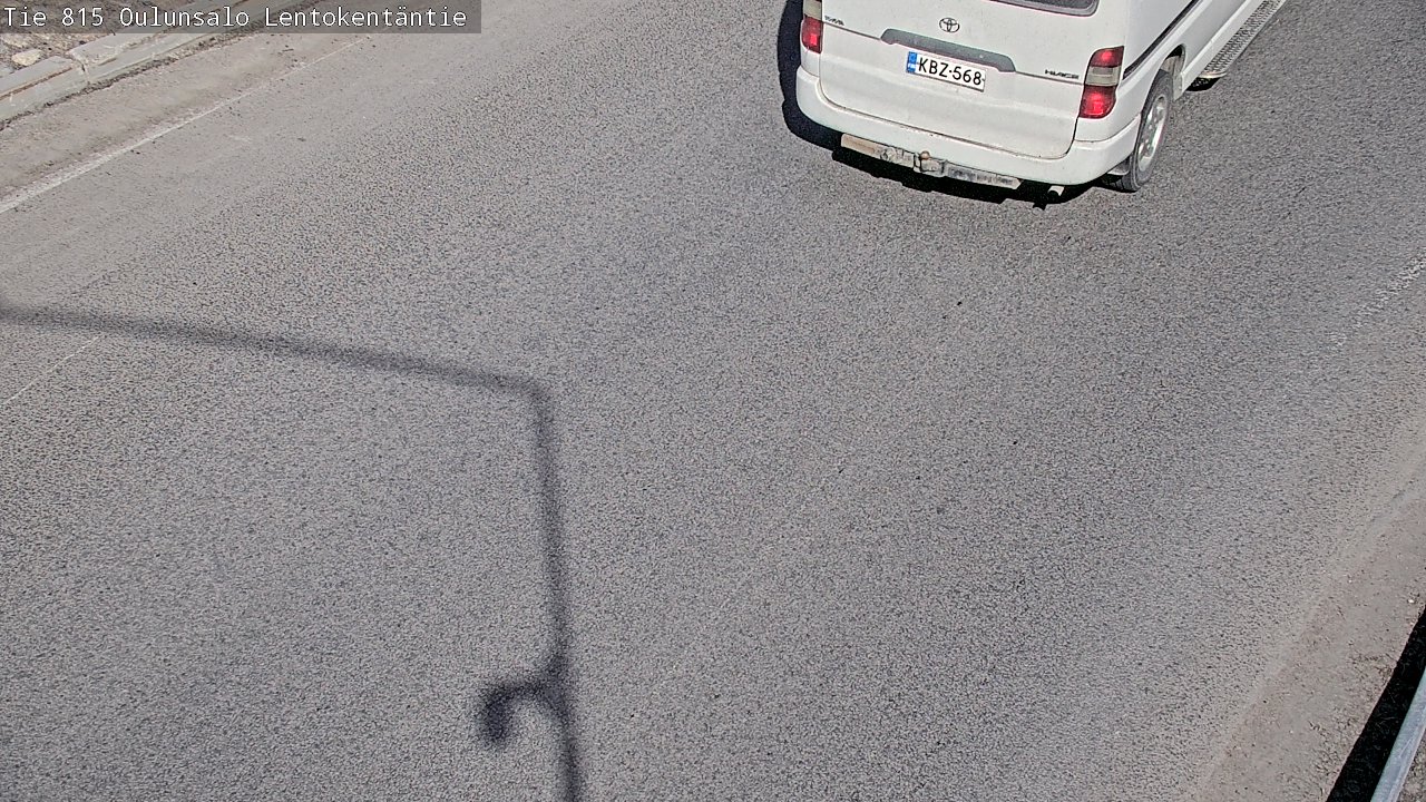 Weather Camera Image Väg 816 Uleåsalo, Lentokentäntie, Oulu, Pohjois-Pohjanmaa