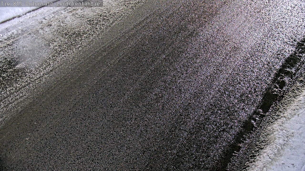 Weather Camera Image Väg 816 Uleåsalo, Lentokentäntie, Oulu, Pohjois-Pohjanmaa