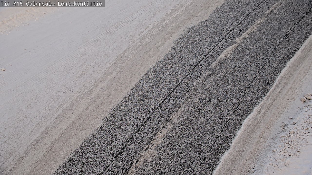 Weather Camera Image Road 816 Oulunsalo, Lentokentäntie, Oulu, Pohjois-Pohjanmaa