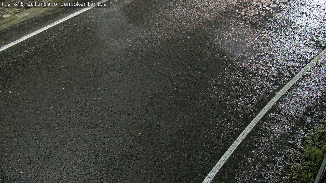 Weather Camera Image Väg 816 Uleåsalo, Lentokentäntie, Oulu, Pohjois-Pohjanmaa