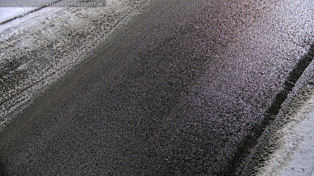 Weather Camera Image Väg 816 Uleåsalo, Lentokentäntie, Oulu, Pohjois-Pohjanmaa