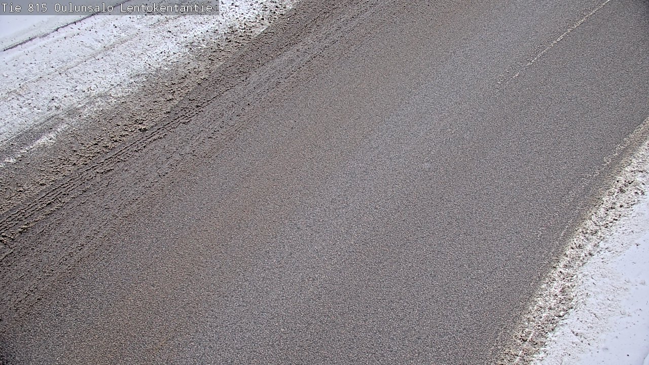 Weather Camera Image Väg 816 Uleåsalo, Lentokentäntie, Oulu, Pohjois-Pohjanmaa