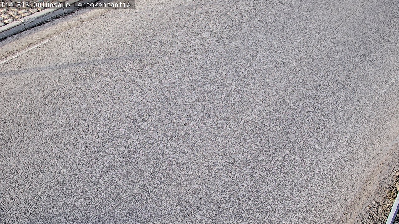 Weather Camera Image Väg 816 Uleåsalo, Lentokentäntie, Oulu, Pohjois-Pohjanmaa