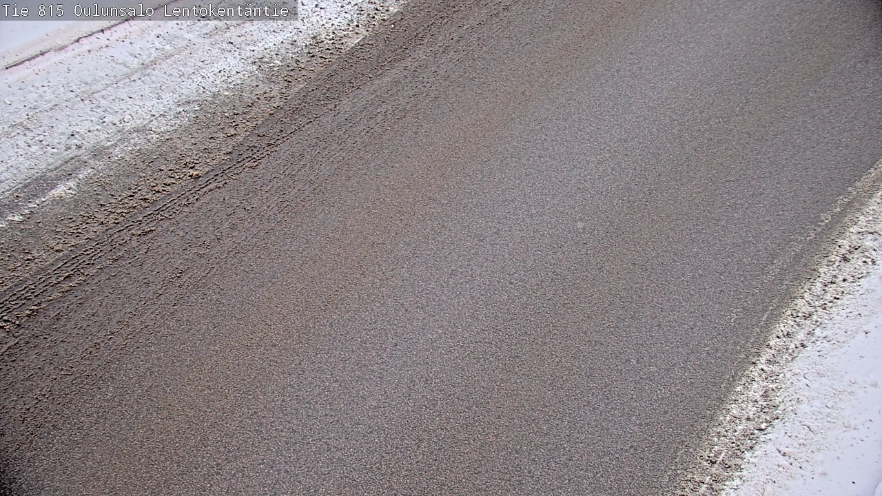 Weather Camera Image Väg 816 Uleåsalo, Lentokentäntie, Oulu, Pohjois-Pohjanmaa