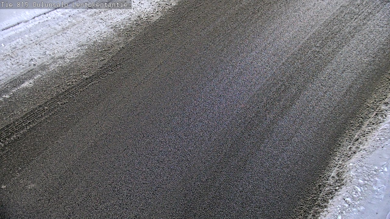 Weather Camera Image Väg 816 Uleåsalo, Lentokentäntie, Oulu, Pohjois-Pohjanmaa