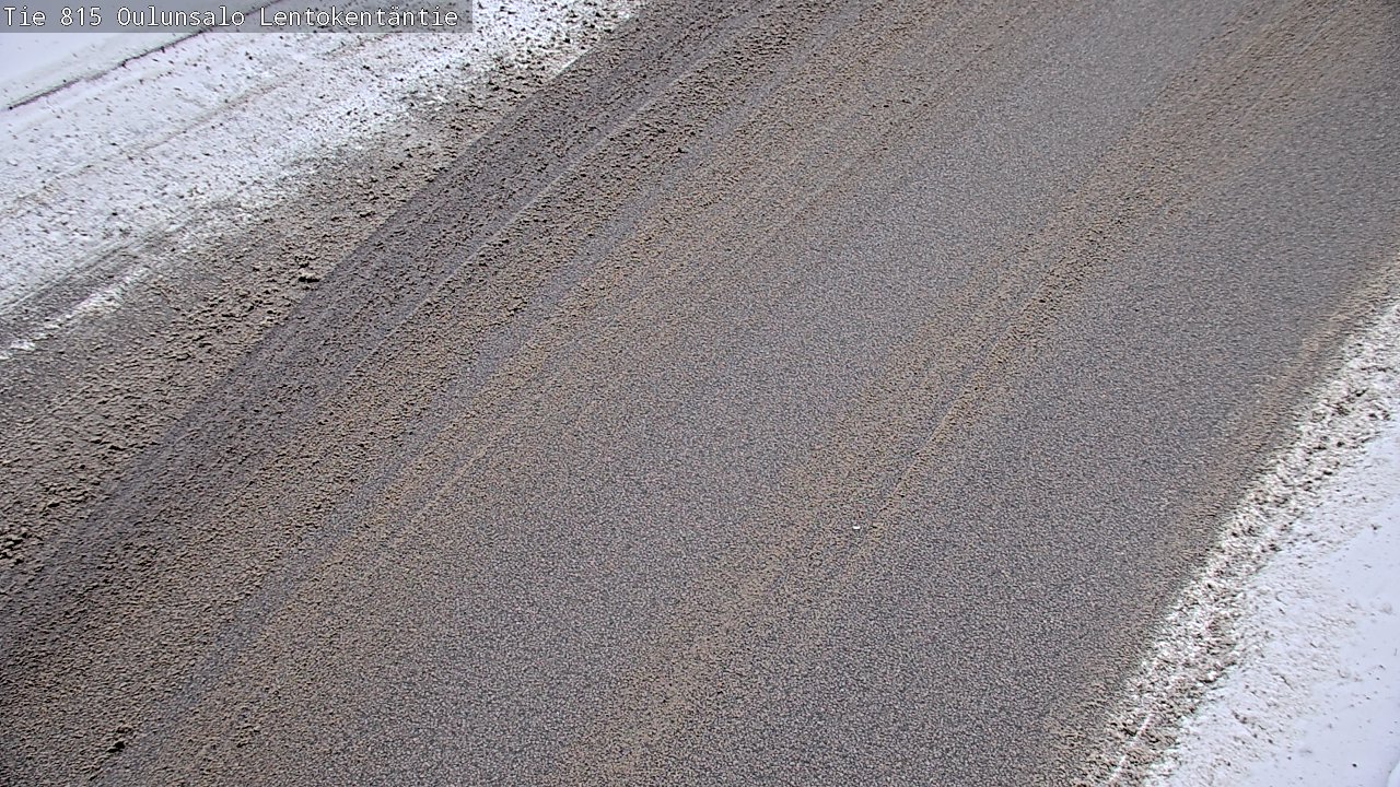 Weather Camera Image Väg 816 Uleåsalo, Lentokentäntie, Oulu, Pohjois-Pohjanmaa
