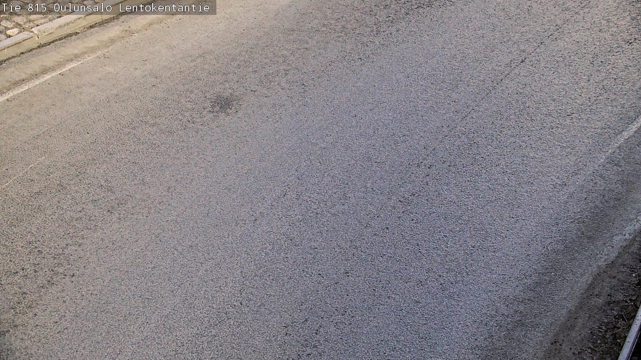 Weather Camera Image Väg 816 Uleåsalo, Lentokentäntie, Oulu, Pohjois-Pohjanmaa