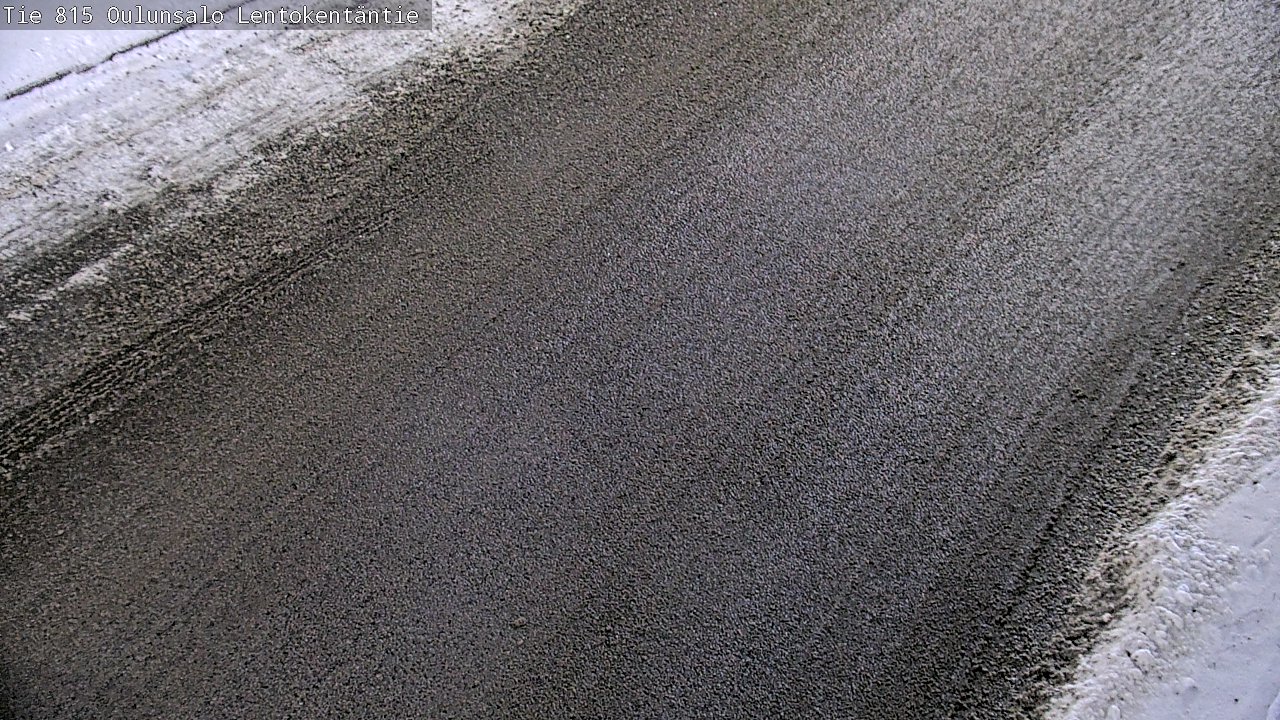 Weather Camera Image Väg 816 Uleåsalo, Lentokentäntie, Oulu, Pohjois-Pohjanmaa