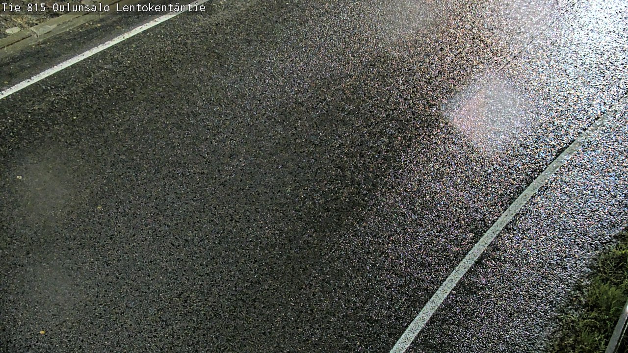 Weather Camera Image Väg 816 Uleåsalo, Lentokentäntie, Oulu, Pohjois-Pohjanmaa