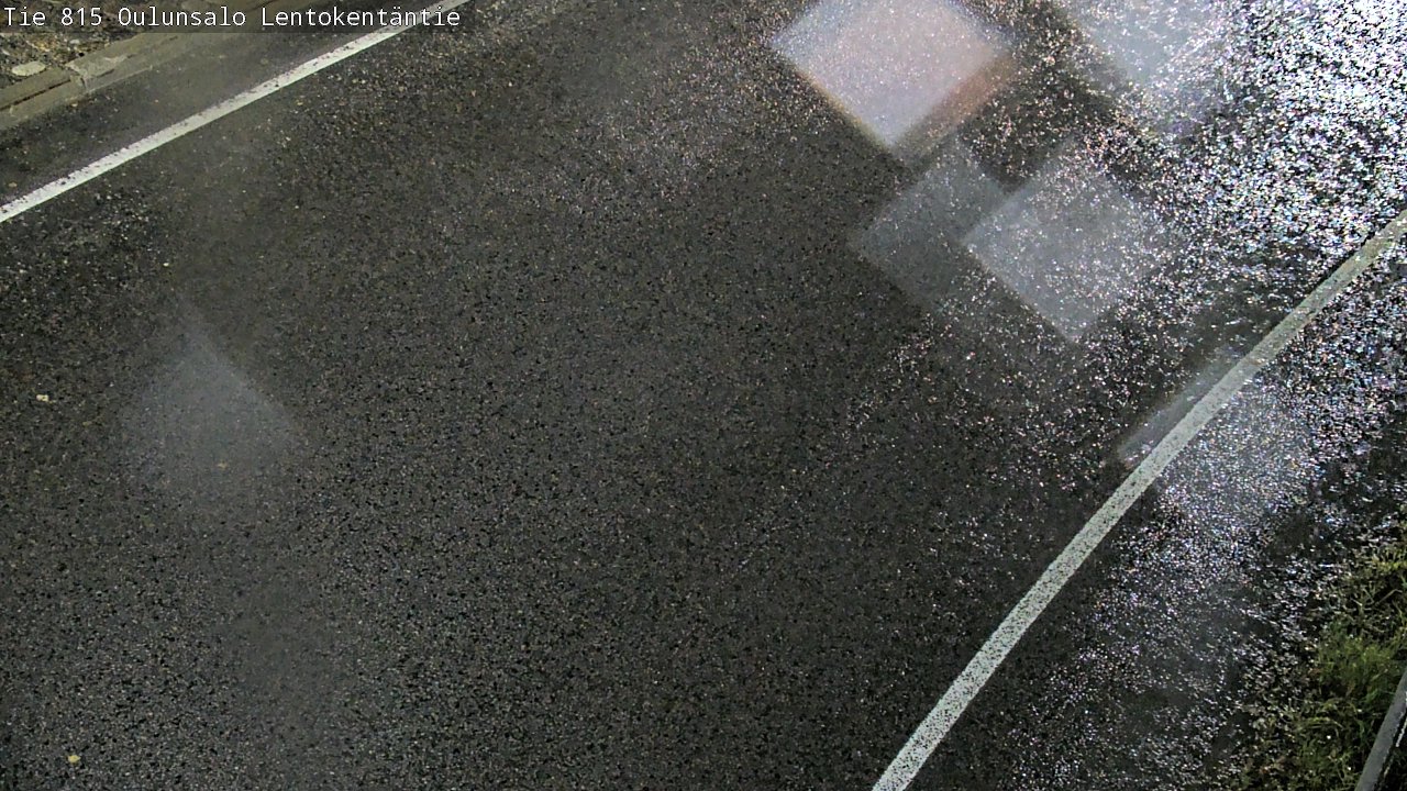 Weather Camera Image Väg 816 Uleåsalo, Lentokentäntie, Oulu, Pohjois-Pohjanmaa