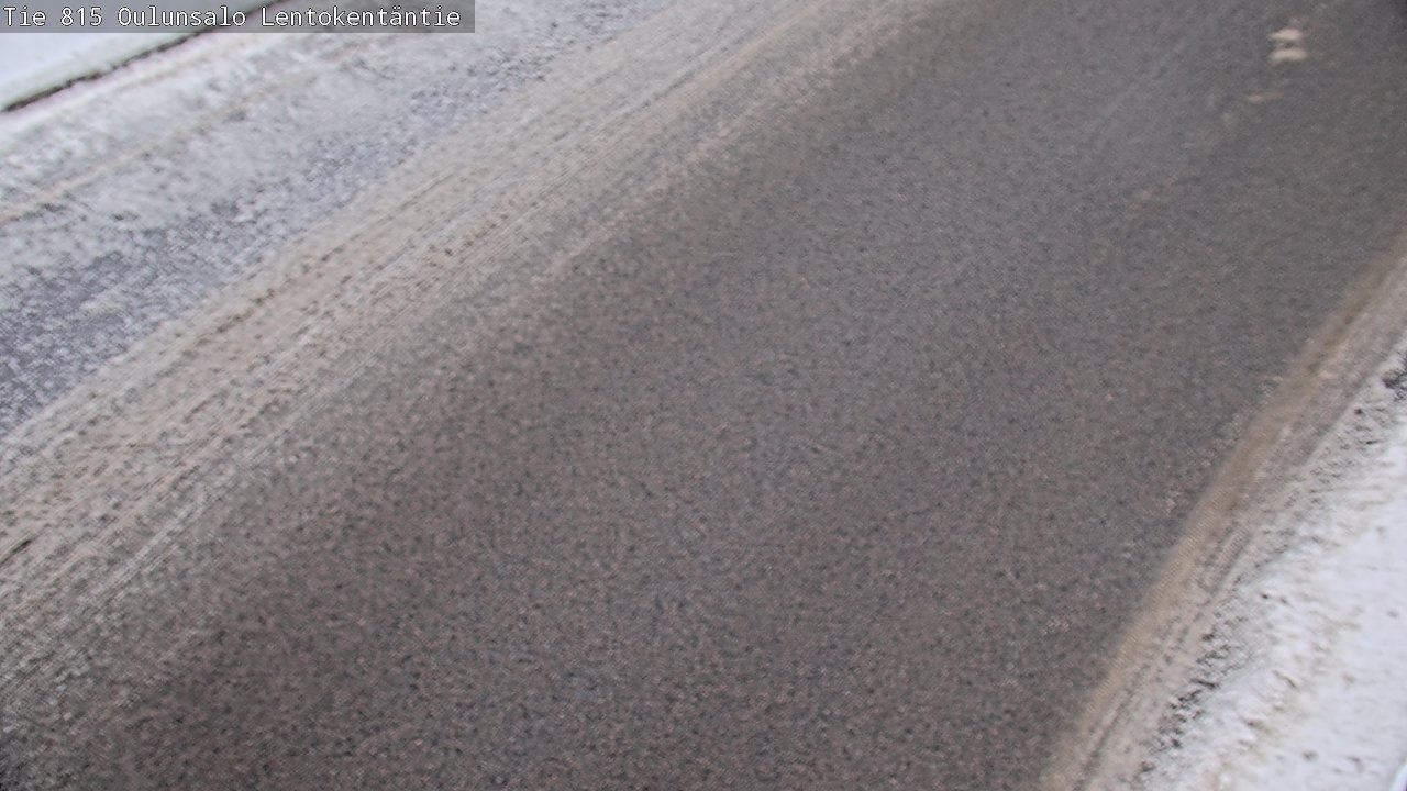 Weather Camera Image Väg 816 Uleåsalo, Lentokentäntie, Oulu, Pohjois-Pohjanmaa