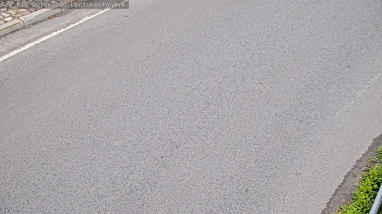 Weather Camera Image Väg 816 Uleåsalo, Lentokentäntie, Oulu, Pohjois-Pohjanmaa
