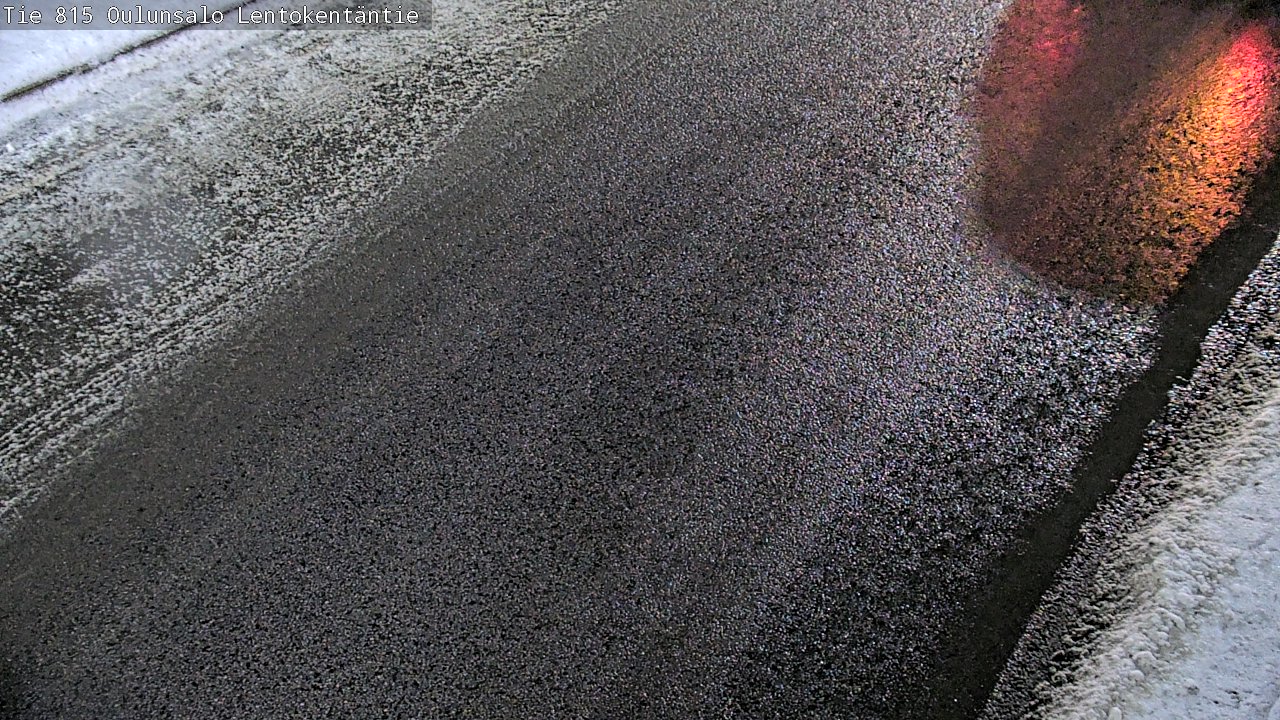 Weather Camera Image Väg 816 Uleåsalo, Lentokentäntie, Oulu, Pohjois-Pohjanmaa