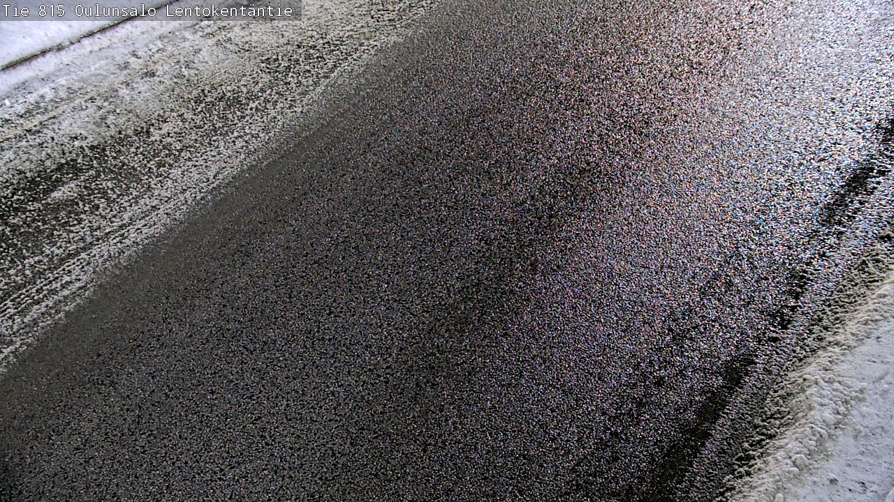 Weather Camera Image Väg 816 Uleåsalo, Lentokentäntie, Oulu, Pohjois-Pohjanmaa