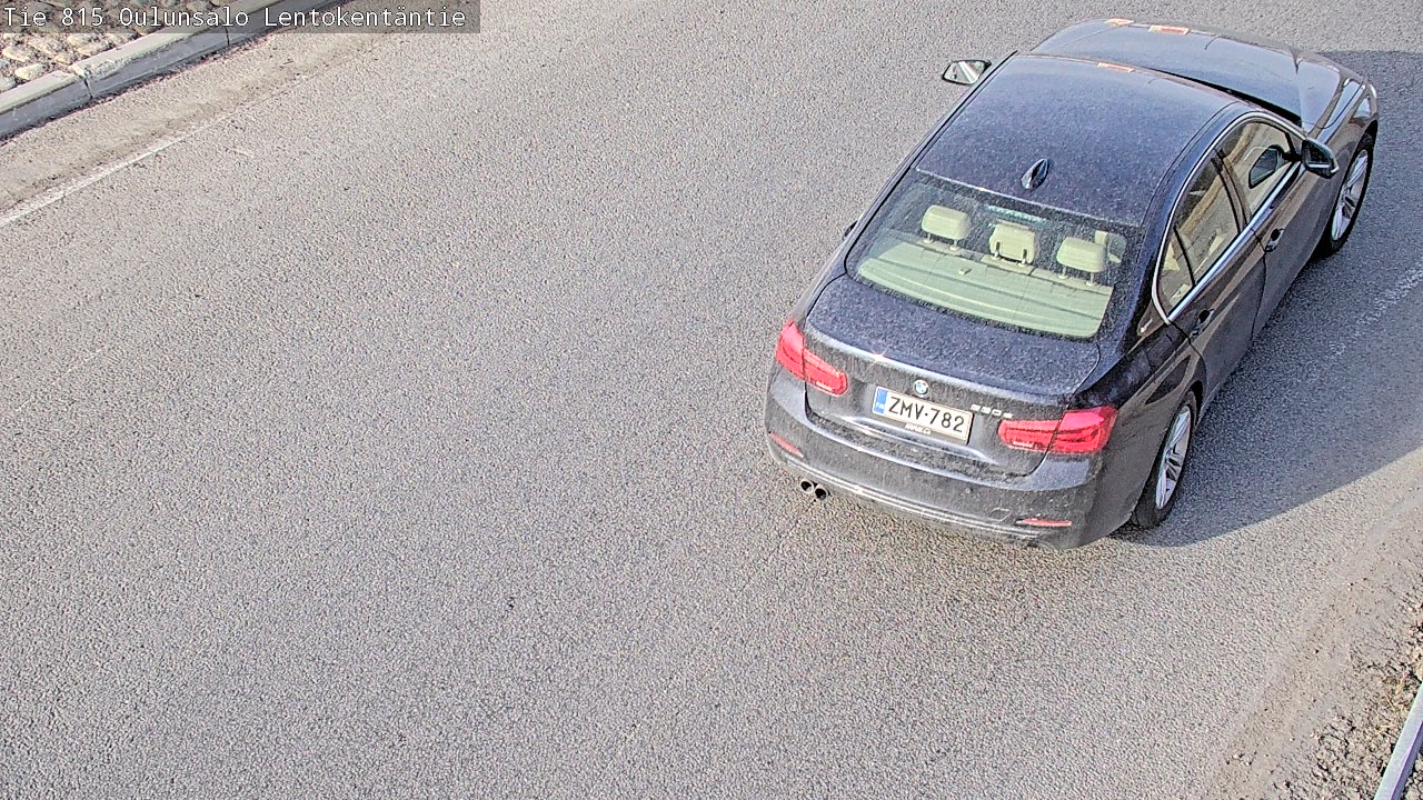 Weather Camera Image Väg 816 Uleåsalo, Lentokentäntie, Oulu, Pohjois-Pohjanmaa