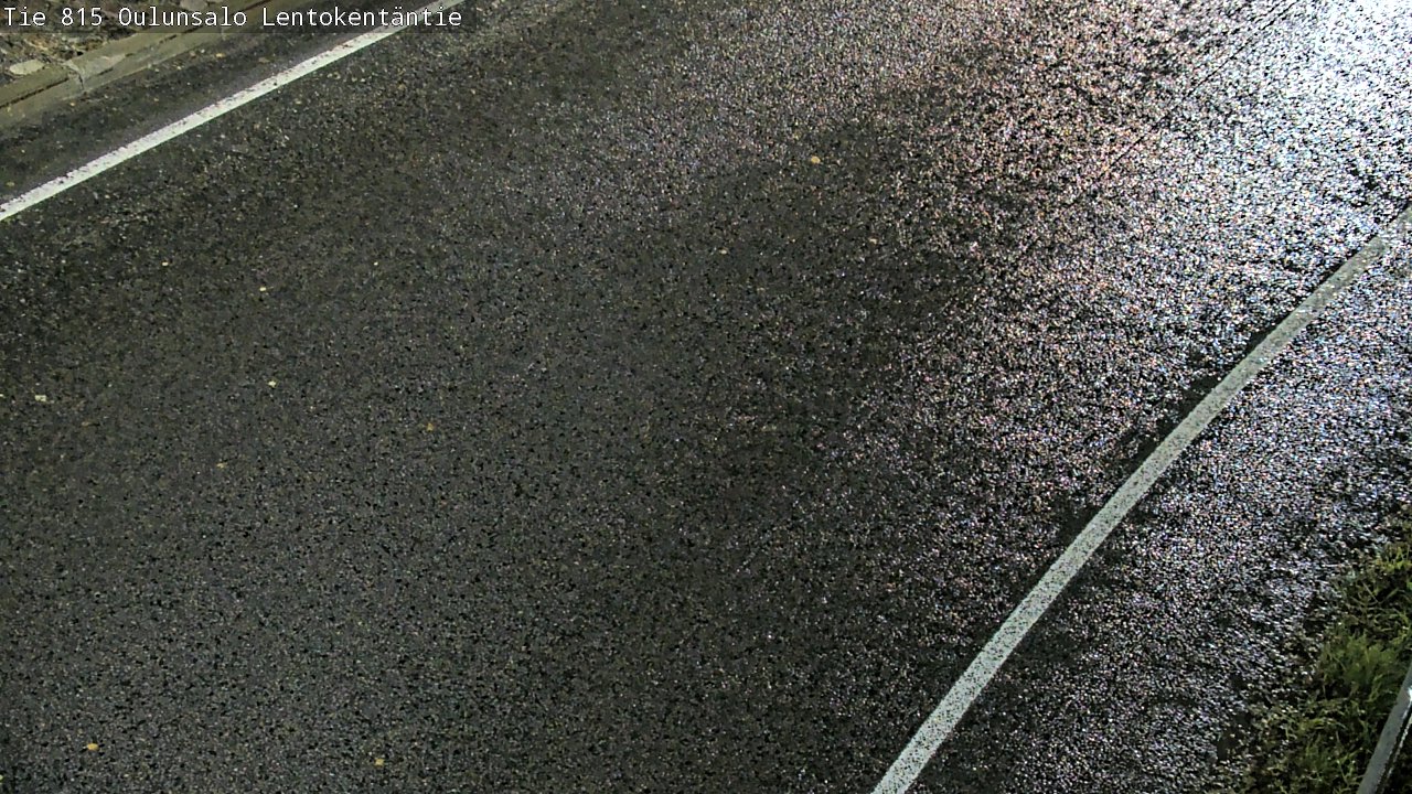 Weather Camera Image Väg 816 Uleåsalo, Lentokentäntie, Oulu, Pohjois-Pohjanmaa