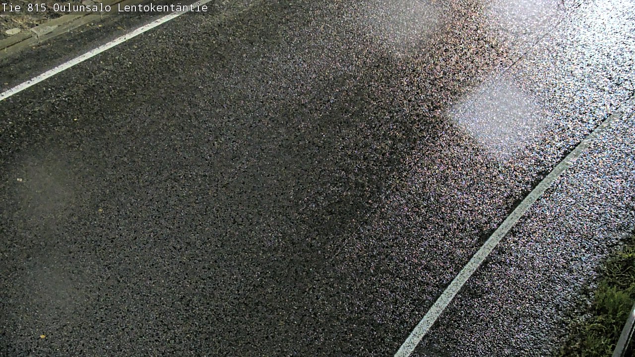 Weather Camera Image Väg 816 Uleåsalo, Lentokentäntie, Oulu, Pohjois-Pohjanmaa