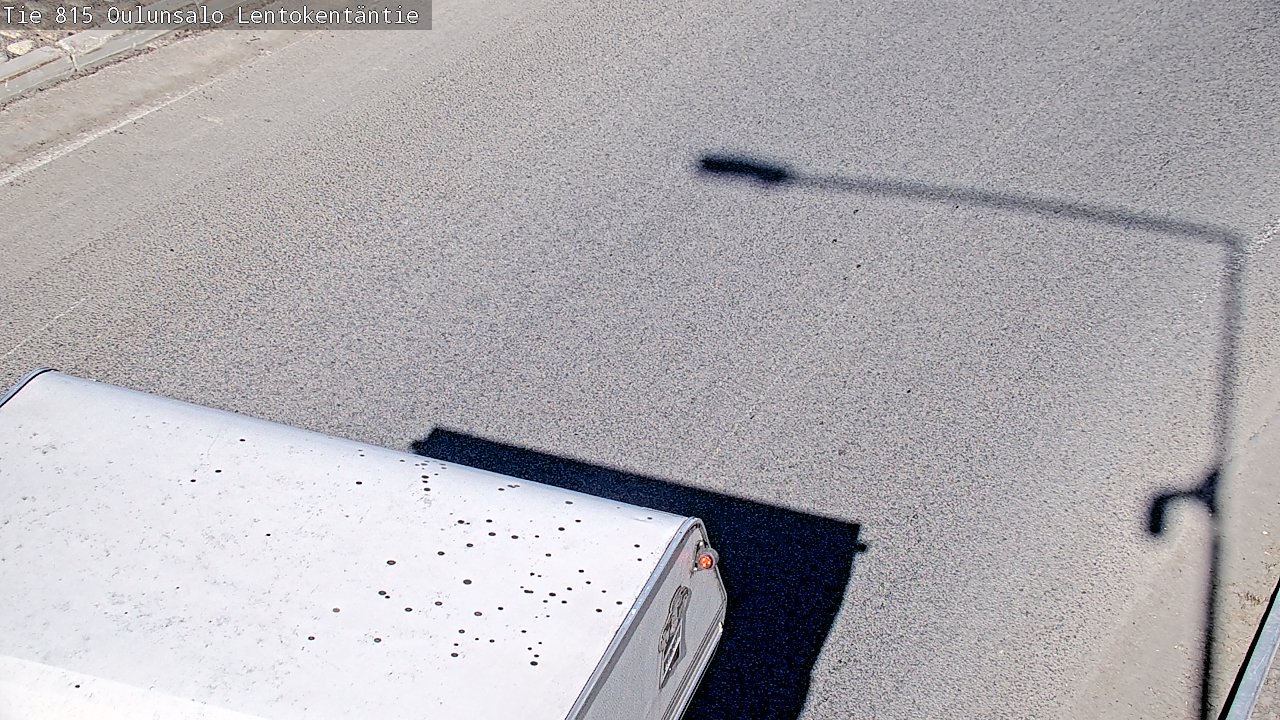 Weather Camera Image Väg 816 Uleåsalo, Lentokentäntie, Oulu, Pohjois-Pohjanmaa