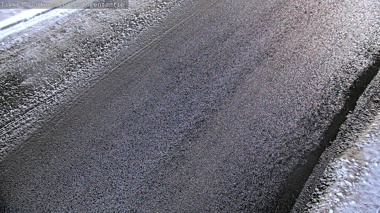 Weather Camera Image Väg 816 Uleåsalo, Lentokentäntie, Oulu, Pohjois-Pohjanmaa