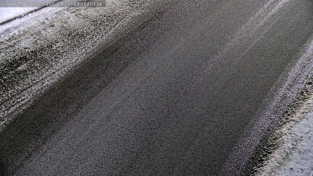 Weather Camera Image Väg 816 Uleåsalo, Lentokentäntie, Oulu, Pohjois-Pohjanmaa
