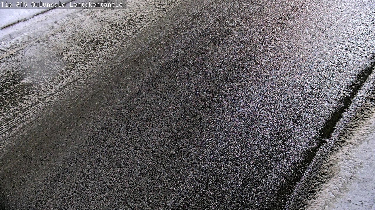 Weather Camera Image Väg 816 Uleåsalo, Lentokentäntie, Oulu, Pohjois-Pohjanmaa