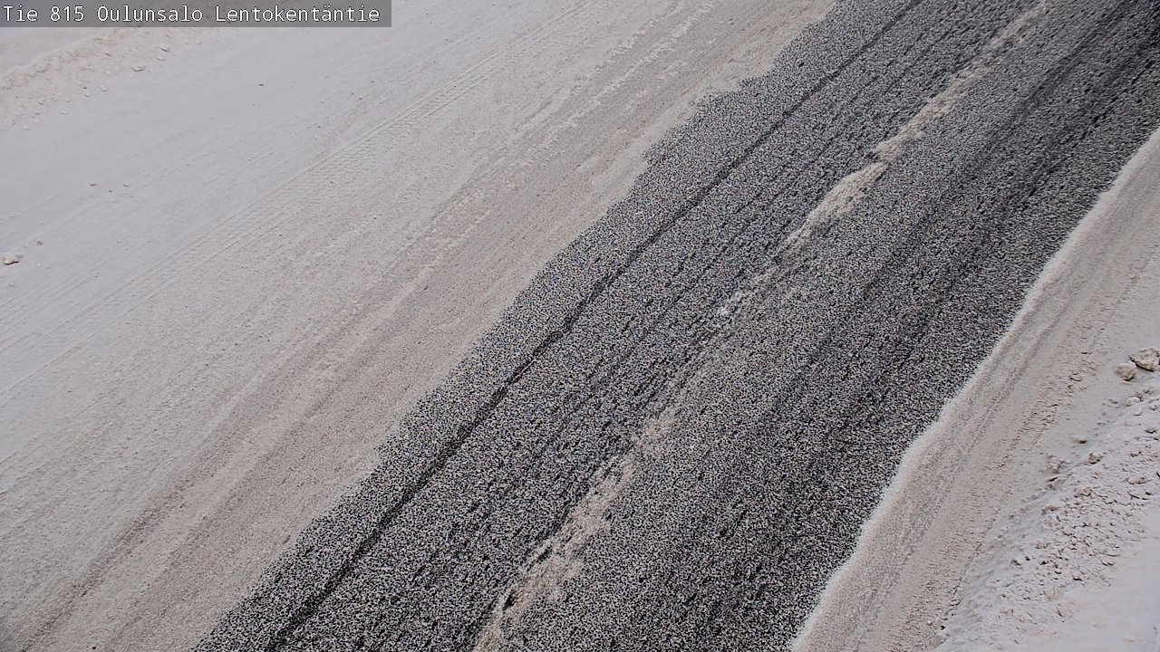 Weather Camera Image Road 816 Oulunsalo, Lentokentäntie, Oulu, Pohjois-Pohjanmaa