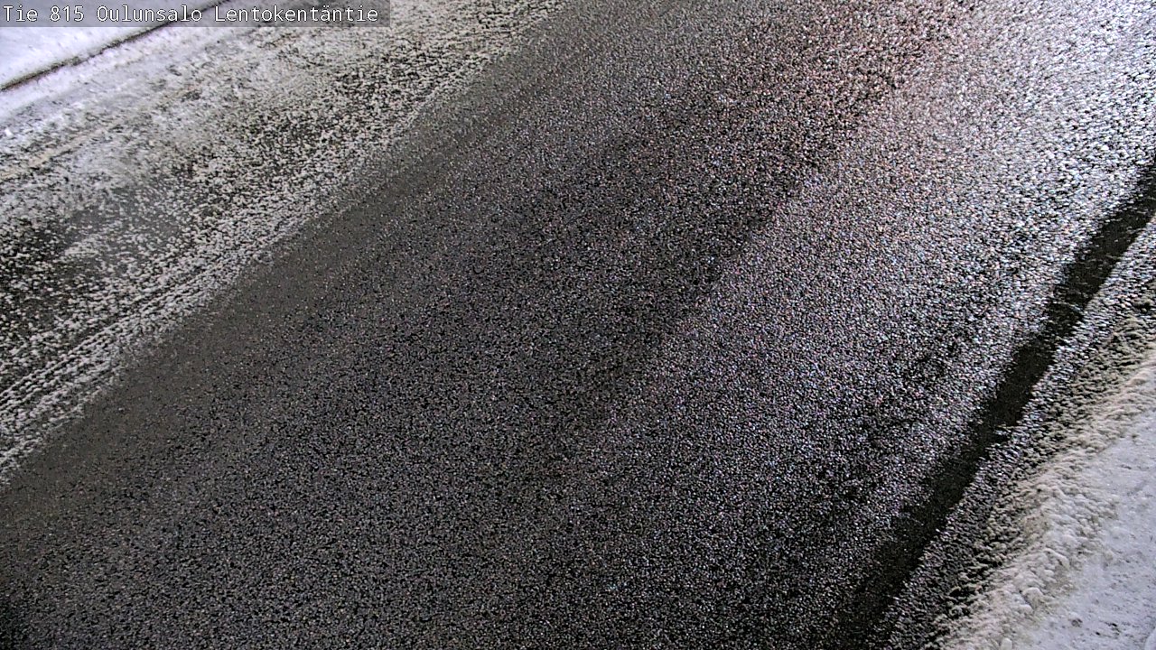 Weather Camera Image Väg 816 Uleåsalo, Lentokentäntie, Oulu, Pohjois-Pohjanmaa