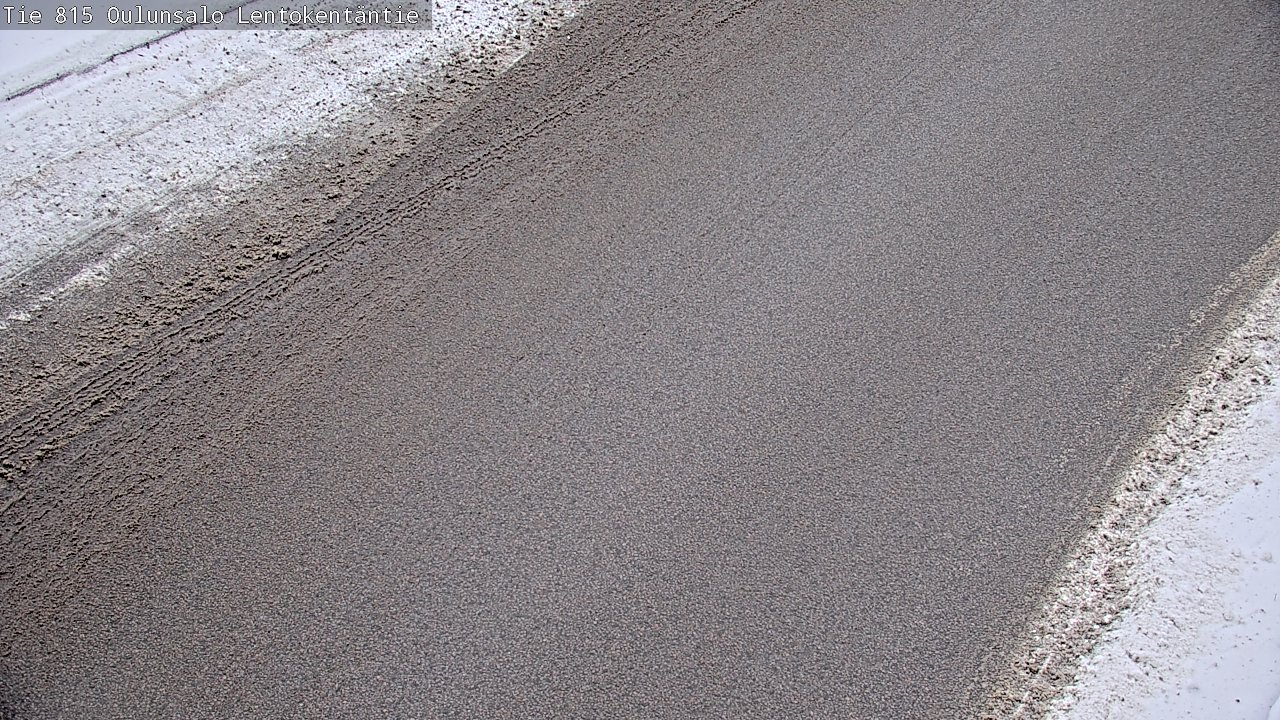Weather Camera Image Väg 816 Uleåsalo, Lentokentäntie, Oulu, Pohjois-Pohjanmaa
