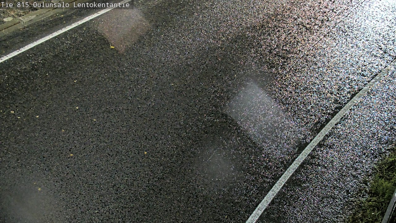 Weather Camera Image Väg 816 Uleåsalo, Lentokentäntie, Oulu, Pohjois-Pohjanmaa