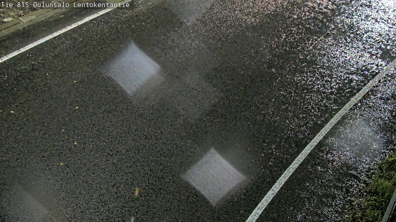 Weather Camera Image Väg 816 Uleåsalo, Lentokentäntie, Oulu, Pohjois-Pohjanmaa