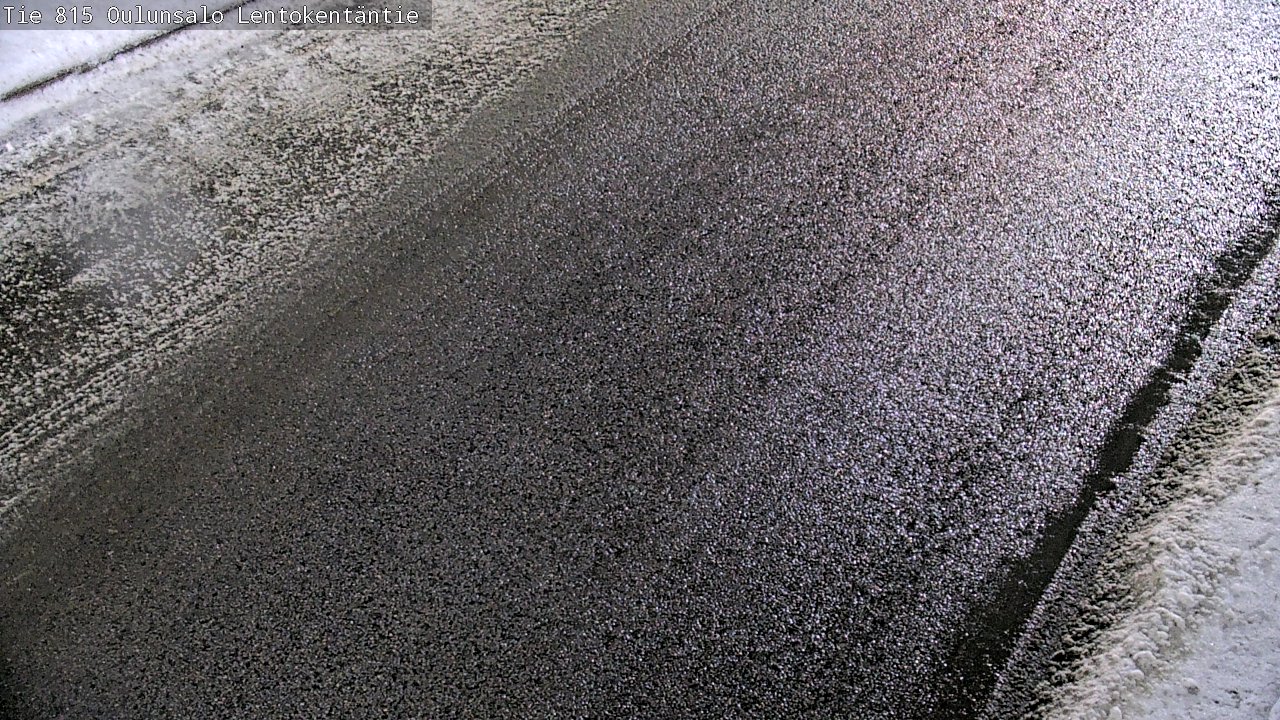 Weather Camera Image Väg 816 Uleåsalo, Lentokentäntie, Oulu, Pohjois-Pohjanmaa