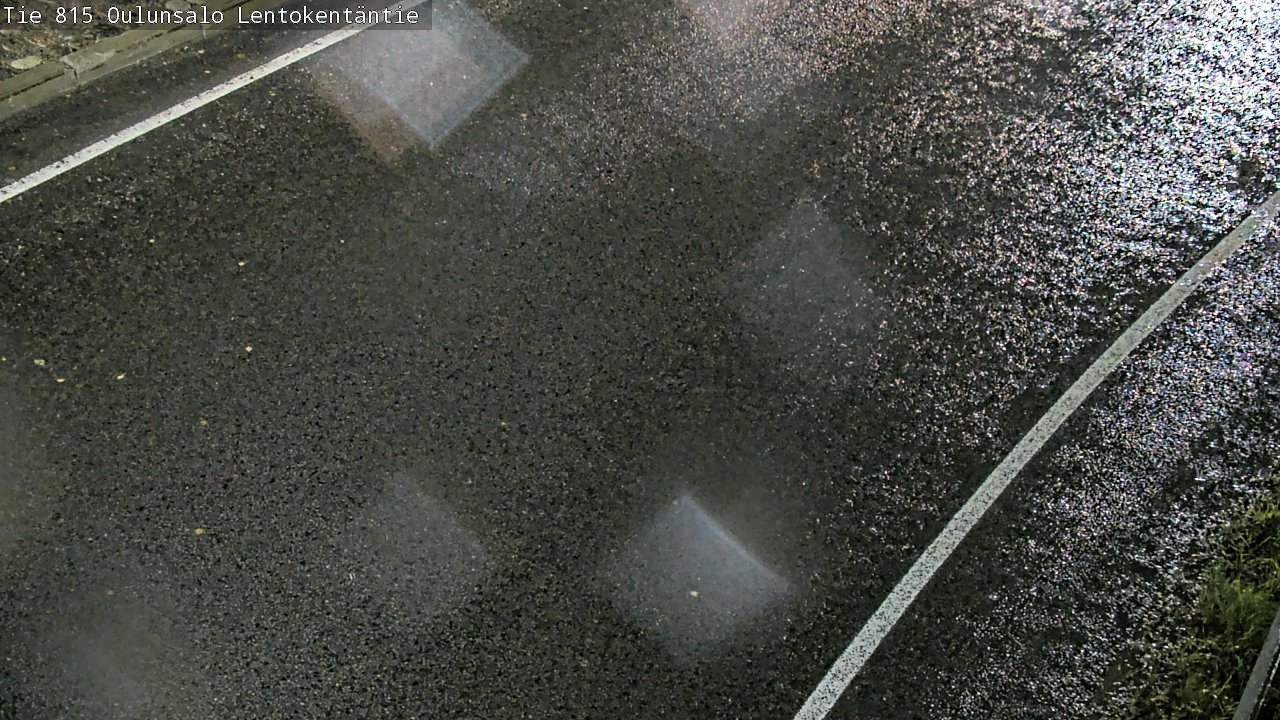 Weather Camera Image Väg 816 Uleåsalo, Lentokentäntie, Oulu, Pohjois-Pohjanmaa
