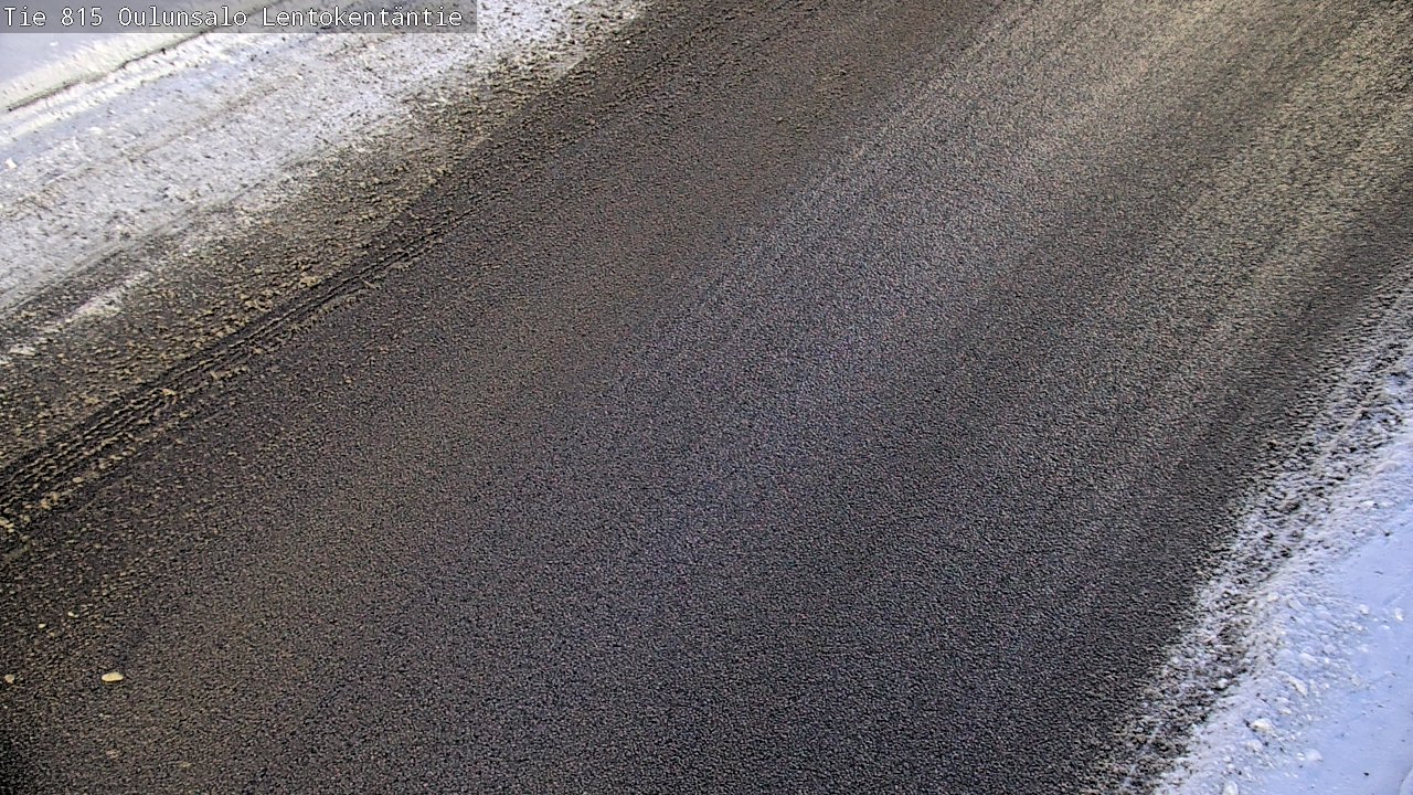 Weather Camera Image Väg 816 Uleåsalo, Lentokentäntie, Oulu, Pohjois-Pohjanmaa