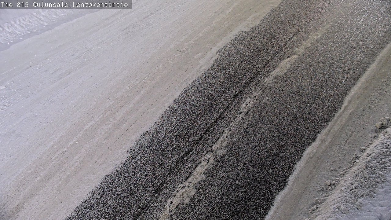 Weather Camera Image Road 816 Oulunsalo, Lentokentäntie, Oulu, Pohjois-Pohjanmaa