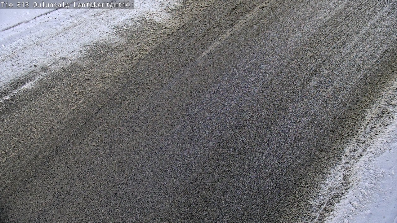 Weather Camera Image Väg 816 Uleåsalo, Lentokentäntie, Oulu, Pohjois-Pohjanmaa