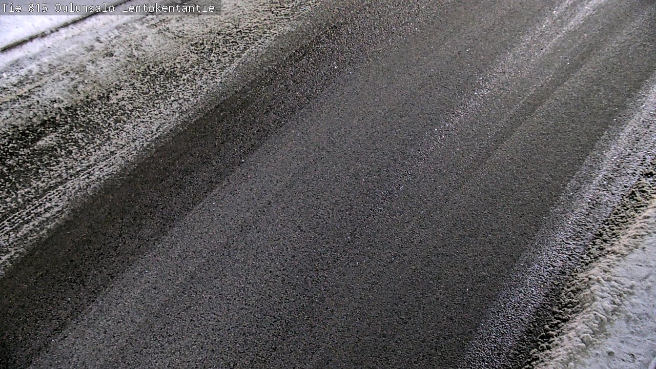 Weather Camera Image Väg 816 Uleåsalo, Lentokentäntie, Oulu, Pohjois-Pohjanmaa