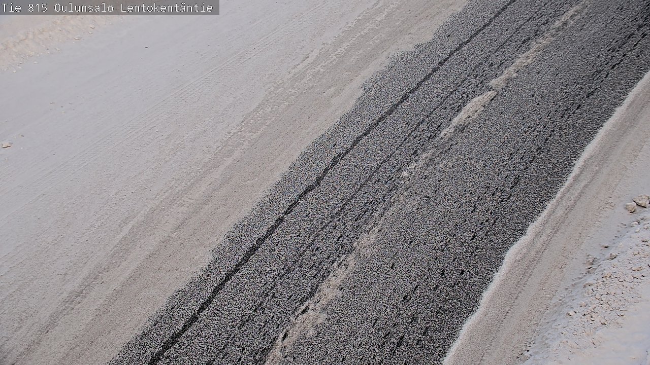 Weather Camera Image Road 816 Oulunsalo, Lentokentäntie, Oulu, Pohjois-Pohjanmaa
