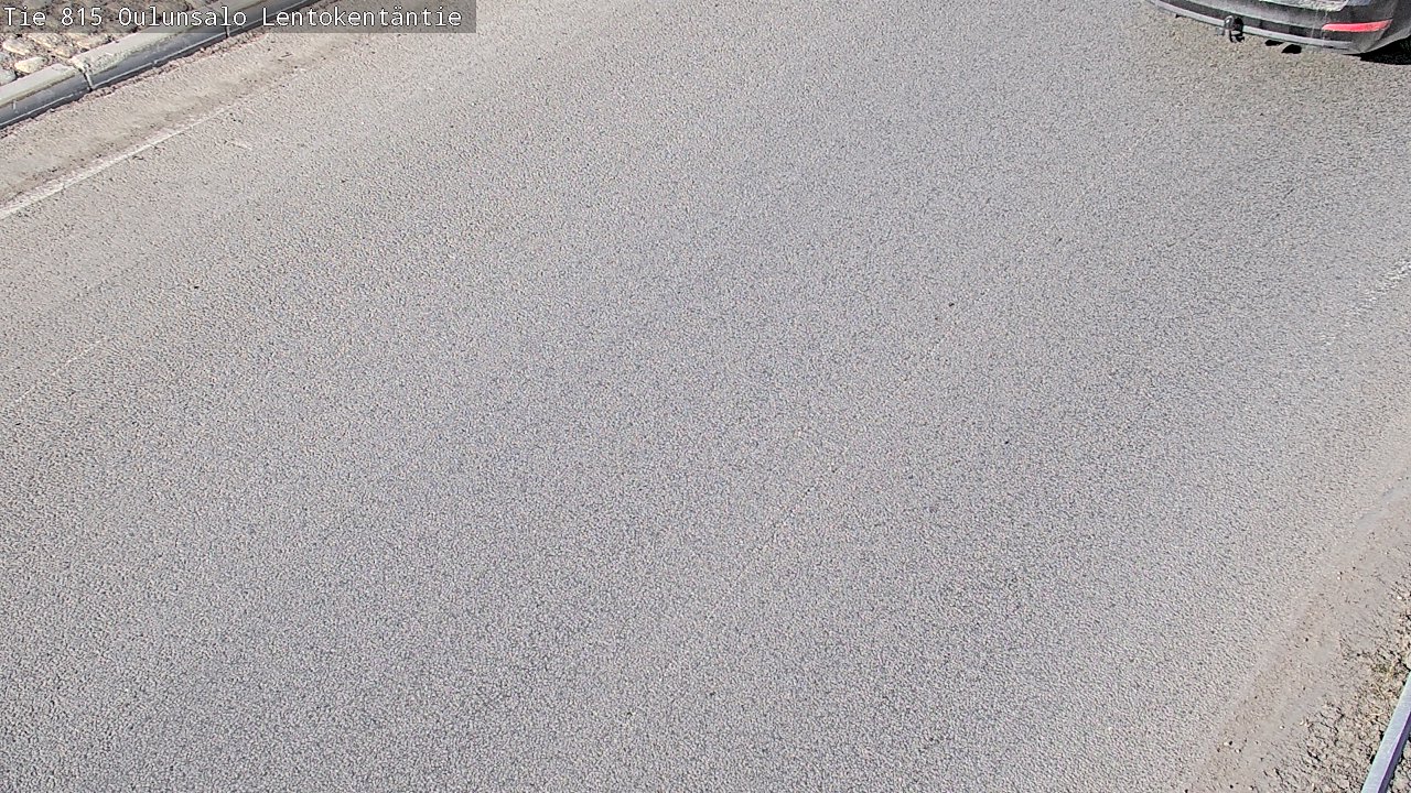 Weather Camera Image Väg 816 Uleåsalo, Lentokentäntie, Oulu, Pohjois-Pohjanmaa