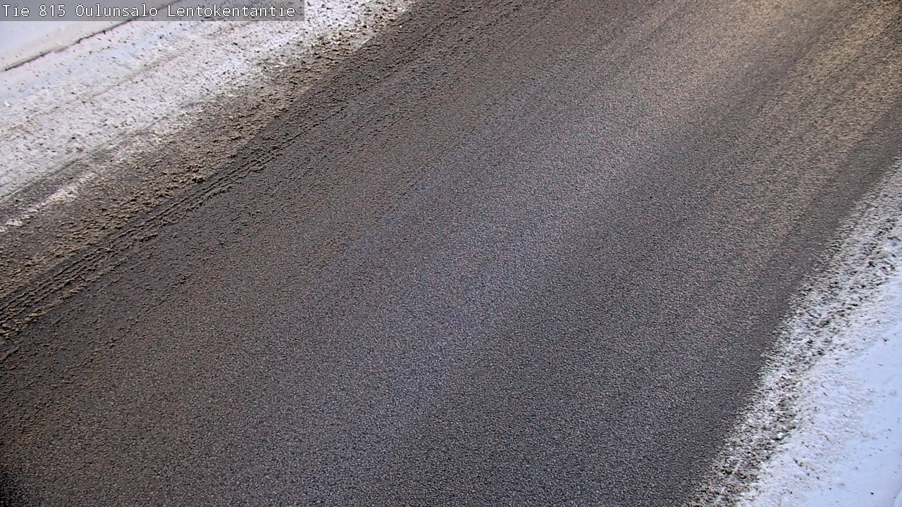 Weather Camera Image Väg 816 Uleåsalo, Lentokentäntie, Oulu, Pohjois-Pohjanmaa